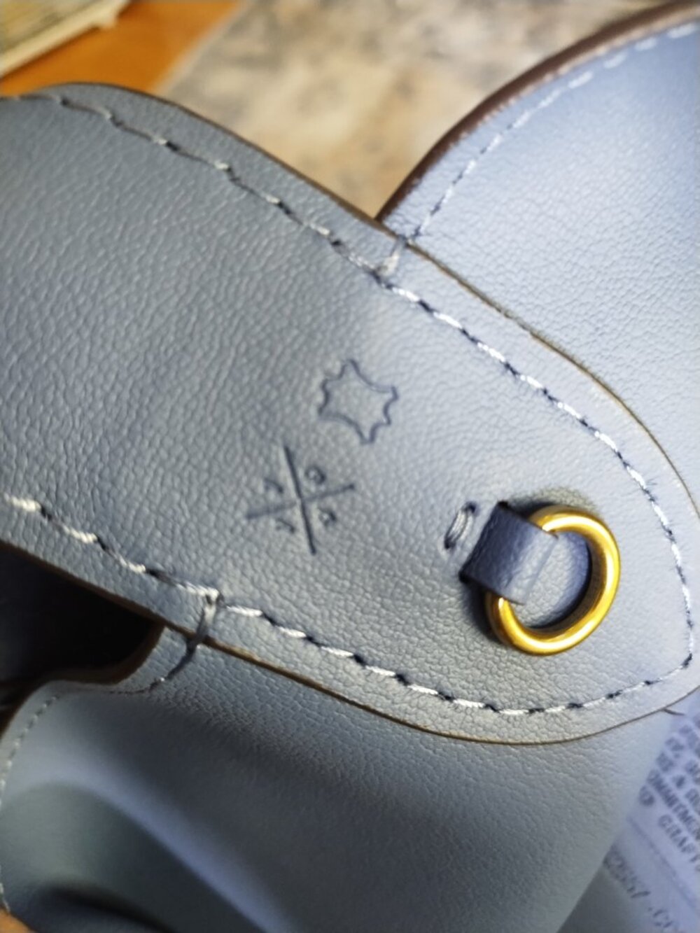 Coach Bleecker Bucket Bag in Denim Blue Suede - Picture 7 of 7